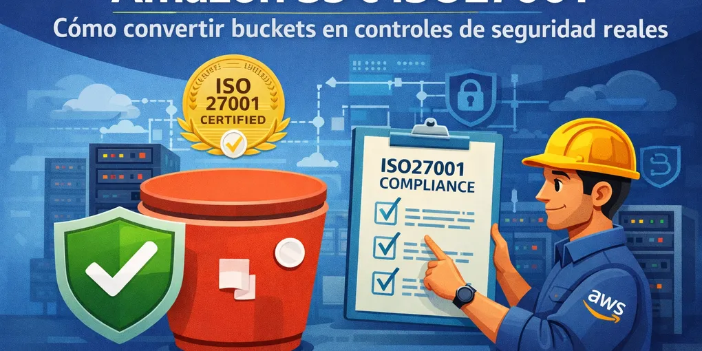 Imagen destacada del artículo: Amazon S3 e ISO27001: cómo convertir buckets en controles de seguridad reales