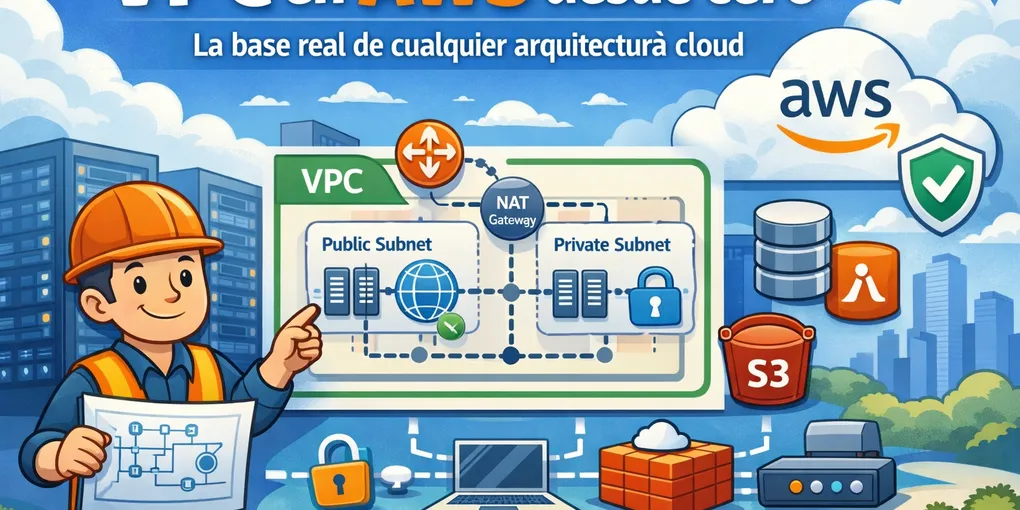 Imagen destacada del artículo: VPC en AWS desde cero: la base real de toda arquitectura cloud